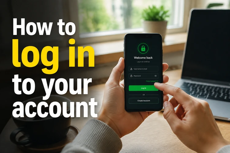 How to log in to your account