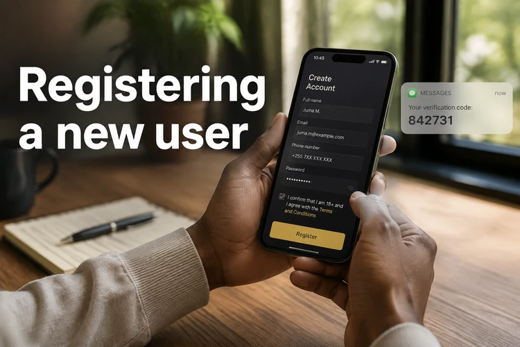 Registering a new user